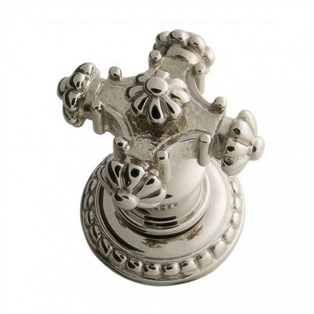 Cruciform Deck Mount Handle Polished Nickel